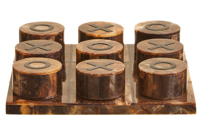Montague Games Brown and Black Finish Noughts And Crosses