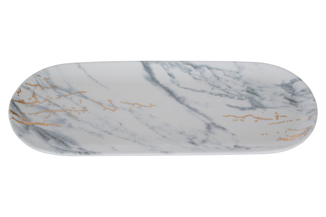Marble Luxe Dip Bowls with Tray Set