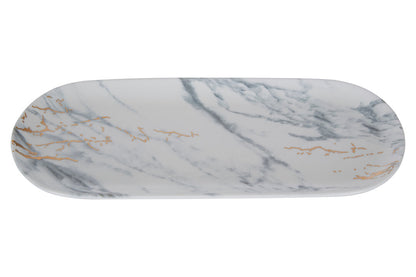 Marble Luxe Dip Bowls with Tray Set