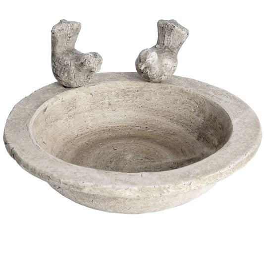 Stone Effect Bird Bath - Small