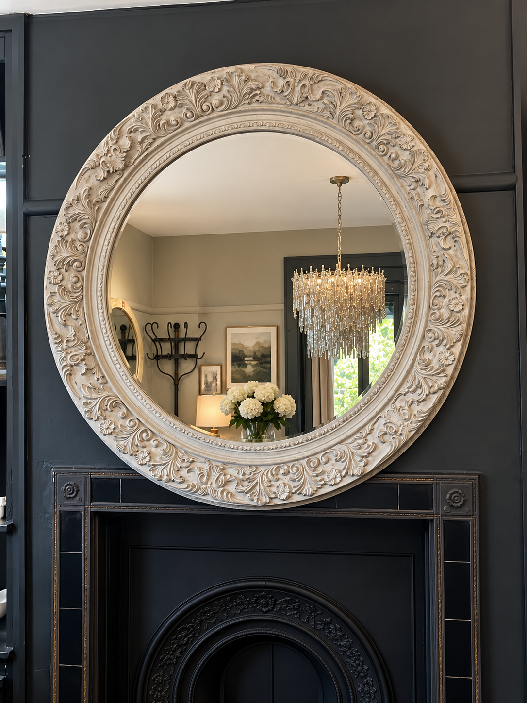 RH - Round Scroll Mirror